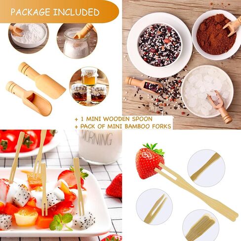 Divided Serving Tray with Lid and Handle - Package Included (1 Wooden Spoon & Mini Bamboo Forks and 8 removable compartments). Snack Serving Tray with Lid. Note: Not dishwasher safe. in Saudi Arabia