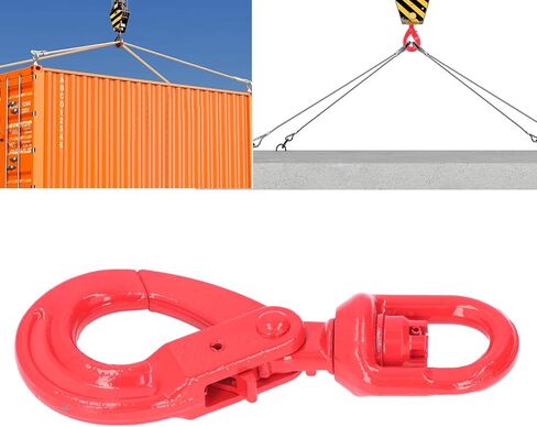 YWBL-WH Swivel Hooks Heavy Duty Self Lock Rigging Swivel Hook G80 Crane Hook Steel Safety Rotating Hooks for Ships Automobiles in Saudi Arabia