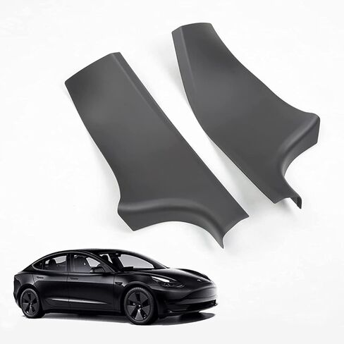 حزمة من 2 غطاء حامي لعتبة الباب الخلفي لسيارة Tesla Model Y 2020-2023، 5 مقاعد (لا تناسب 7 مقاعد) واقي دخول الباب، ملحقات لوحة باب مقاومة للخدش ABS in Kuwait