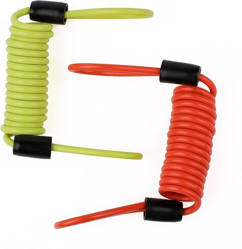 قرص قفل تذكير كابل الدراجة النارية إنذار السلامة الحبل الربيع لفائف الأسلاك SPC001 (برتقالي) in Kuwait