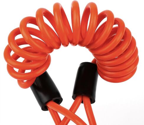 قرص قفل تذكير كابل الدراجة النارية إنذار السلامة الحبل الربيع لفائف الأسلاك SPC001 (برتقالي) in Kuwait