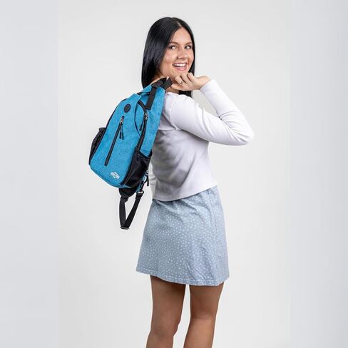 Crossbody Sling Bag – Anti-Theft Carryall Daypack Backpack with Adjustable Chest Strap for Travel or Hiking in Saudi Arabia