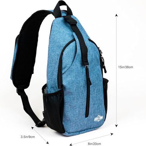 Crossbody Sling Bag – Anti-Theft Carryall Daypack Backpack with Adjustable Chest Strap for Travel or Hiking in Saudi Arabia
