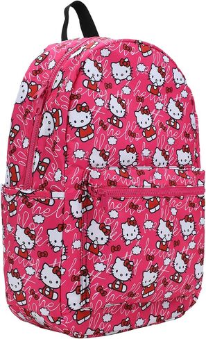 حقيبة ظهر للسفر باللون الوردي من Bioworld Hello Kitty Toss AOP in Saudi Arabia