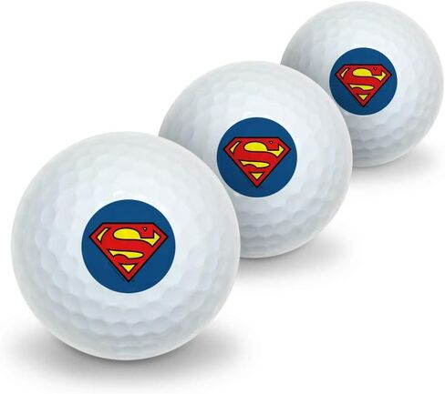 الرسومات والمزيد من كرات الجولف المبتكرة بشعار Superman Classic S Shield 3 عبوات in Saudi Arabia