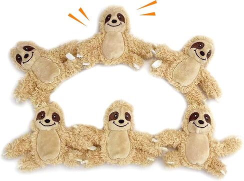 Interactive Squeaky Dog Toys Plush Sloth Dog Toy, Stuffing Woodland Friends Burrow, Squeaky Plush Dog Toy for Small Medium Large Dogs (Large) in Saudi Arabia