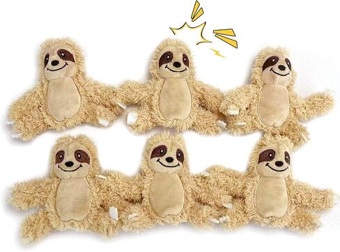 Interactive Squeaky Dog Toys Plush Sloth Dog Toy, Stuffing Woodland Friends Burrow, Squeaky Plush Dog Toy for Small Medium Large Dogs (Large) in Saudi Arabia