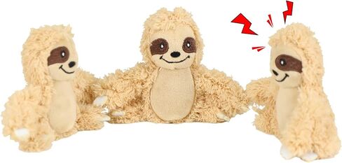 Interactive Squeaky Dog Toys Plush Sloth Dog Toy, Stuffing Woodland Friends Burrow, Squeaky Plush Dog Toy for Small Medium Large Dogs (Large) in Saudi Arabia