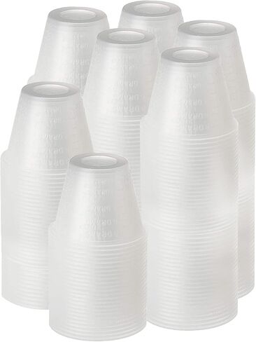 [300 Count - 1 oz.] Perfect Stix Disposable Graduated Plastic Medicine Cups - For Mixed Pills, Medication Measuring, Resin Mixing, Mouthwash in Saudi Arabia