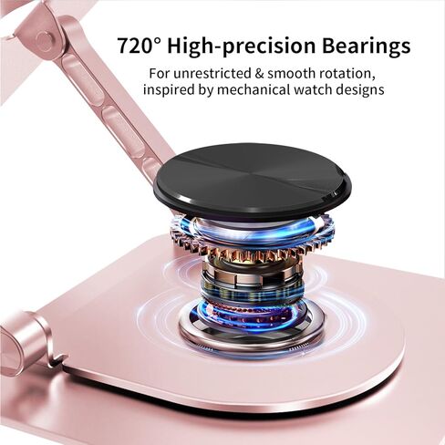 Adjustable Laptop Stand - 24 lbs Innovative Load Capacity - Fits 10-17.4" Laptops - Lifetime Laptop Stand Warranty - with Patented Stability & 720°Rotating Structure - Aviation-Grade Aluminum in Saudi Arabia