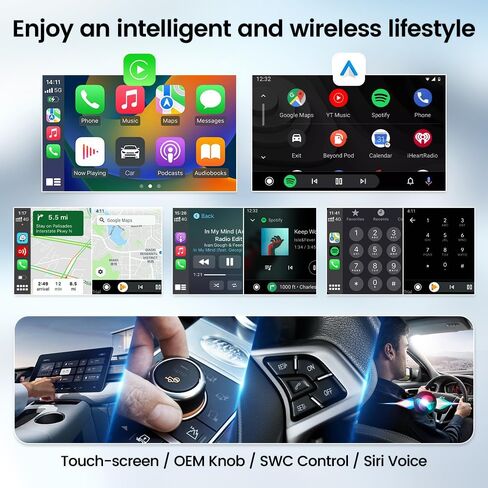 CarlinKit 4.0 CP2A Adapter for Wired CarPlay Car, 2 in 1-Convert Wired CarPlay to Wireless,Wired CarPlay to Wireless Android Auto(for Android 10+) in Saudi Arabia
