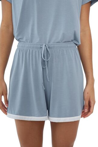 Joyaria Womens Cool/Cooling Pajamas Short Sleeve Pj Shorts Set in Kuwait
