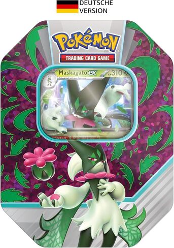 Pokémon - لعبة بطاقات التداول: Tin-Box Paldea Partner: Maskagato-ex (1 بطاقة ترويجية ثلاثية الأبعاد و4 حزم معززة) in Saudi Arabia