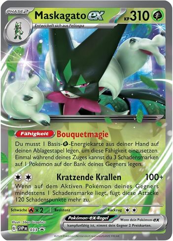 Pokémon - لعبة بطاقات التداول: Tin-Box Paldea Partner: Maskagato-ex (1 بطاقة ترويجية ثلاثية الأبعاد و4 حزم معززة) in Saudi Arabia