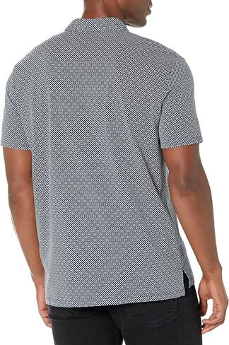 A｜X ARMANI EXCHANGE Men's Allover Printed Logo Piquet Polo Shirt in Saudi Arabia