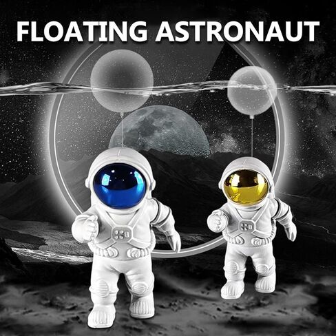 BIANQUE 2 Pieces Floating Fish Tank Decorations，Aquarium Decorations Decor, Astronauts Small Fish Tank Decorations，Floating Device Fish Tank Accessories in Saudi Arabia