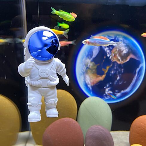 BIANQUE 2 Pieces Floating Fish Tank Decorations，Aquarium Decorations Decor, Astronauts Small Fish Tank Decorations，Floating Device Fish Tank Accessories in Saudi Arabia