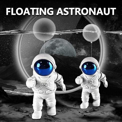 BIANQUE 2 Pieces Floating Fish Tank Decorations，Aquarium Decorations Decor, Astronauts Small Fish Tank Decorations，Floating Device Fish Tank Accessories in Saudi Arabia