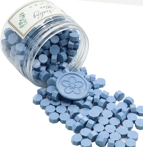 230 Pcs Sealing Wax Beads for Wax Seal Stamp, Perfect for Cards Envelopes, Wedding Invitations, Wine Packages, Gift Wrapping (Dusty Blue) in Saudi Arabia