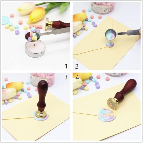 230 Pcs Sealing Wax Beads for Wax Seal Stamp, Perfect for Cards Envelopes, Wedding Invitations, Wine Packages, Gift Wrapping (Dusty Blue) in Saudi Arabia