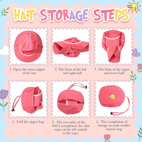 2 Pcs Sun Hat for Kids Bucket Hat for 2-6 Years Toddler Boys Girls UV Protection Adjustable Summer Beach Fishing Hat in Saudi Arabia