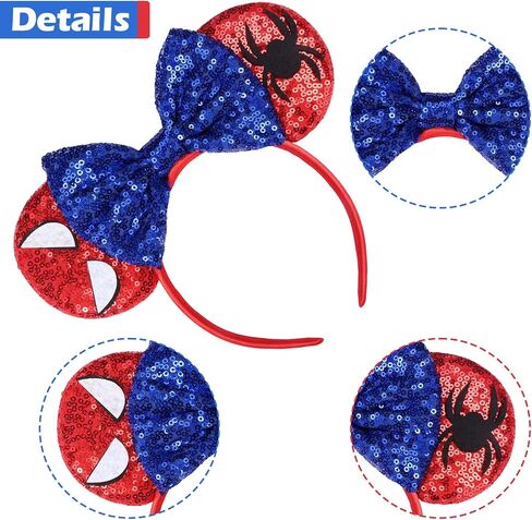 Mouse Ears Headband Birthday Decorations For Women Stitches Birthday Headband Accessorize The Party With Princess in Saudi Arabia