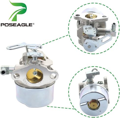 640084 Carburetor with 30727 Air Cleaner Replaces Tecumseh 632107, 632107A, 640084, 640084A, 640084B, 640299 for Tecumseh HSSK50, HSSK55, HS50, LH195SP, LH195SA Engines in Saudi Arabia