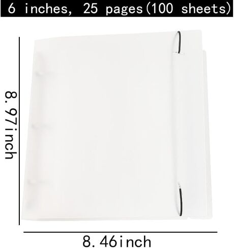 تخزين ألبومات الصور مقاس 4×6، كتاب صور للصور مقاس 4×6، مجلد محفظة صور البطاقات البريدية، حامل بطاقات الكتب الفنية للأعمال الفنية، كتاب صور رحلة الزفاف، 25 صفحة تحتوي على 100 صورة in Kuwait