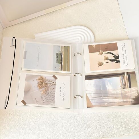 تخزين ألبومات الصور مقاس 4×6، كتاب صور للصور مقاس 4×6، مجلد محفظة صور البطاقات البريدية، حامل بطاقات الكتب الفنية للأعمال الفنية، كتاب صور رحلة الزفاف، 25 صفحة تحتوي على 100 صورة in Kuwait