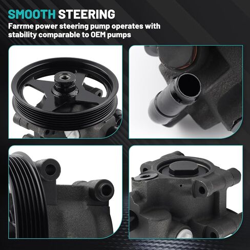 20-312P1 Power Steering Pump with Pulley Fit for Ford F150 04-08,Expedition 03-06,for Lincoln Mark LT 06-08,Navigator 03-06 4.6L 5.4L V8 Automotive Replacement Power Steering Pumps 6L3Z3A674B in Saudi Arabia