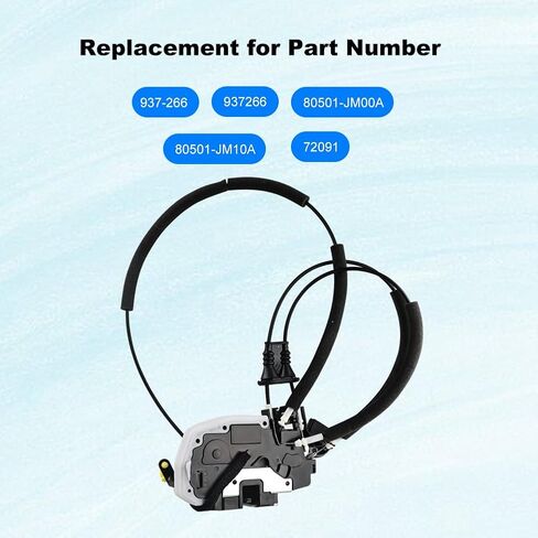 Front Left Door Lock Actuator w/Latch Assembly Compatible with Nissan Rogue 2008-2015 Rogue Select Sport Utility 2014 2015, Replacement for 937-266, 937266, 80501JM00A, 80501-JM10A- Driver Side in Saudi Arabia