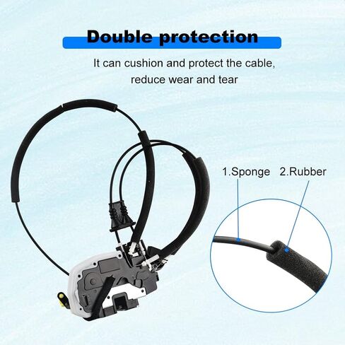 Front Left Door Lock Actuator w/Latch Assembly Compatible with Nissan Rogue 2008-2015 Rogue Select Sport Utility 2014 2015, Replacement for 937-266, 937266, 80501JM00A, 80501-JM10A- Driver Side in Saudi Arabia