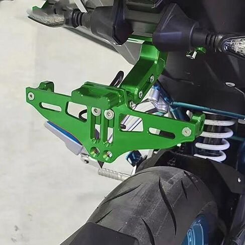 Universal Motocycle License Plate Bracket Holder with LED Light Ho Tidy Tail, Fit with Yamaha Kawasaki Honda Suzuki Ducati (Black) in Saudi Arabia