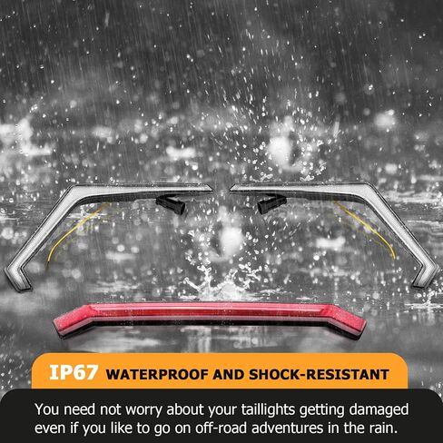 WeiSen IP67 RZR XP Fang Lights, Turn Signal lights & Center Taillight Assembly, Street Legal Rear Brake Lights Compatible with 2019-2024 Polaris RZR XP 1000/Turbo (replace OEM #2884053#2413431) in Saudi Arabia