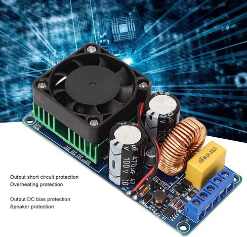 Digital Power Amplifier Board HiFi Class D 500W High Power Amplifier Module Audio Parts IRS2092S(AMP Board) in Saudi Arabia