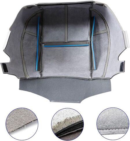 833 Gray Driver or Passenger Side Bottom Replacement Leather Seat Cover Compatible with Chevy Silverado Tahoe Suburban Avalanche GMC Yukon Sierra 2007 2008 2009 2010 2011 2012 2013 2014 in Kuwait