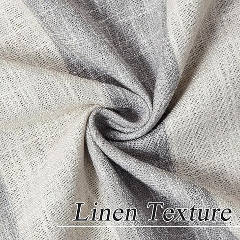 لوحة ستارة تعتيم كاملة من WEST LAKE، رمادي بيج، شريط عمودي لمعالجة النوافذ، حلقات معالجة للنوافذ معزولة حراريًا لتقليل الضوضاء 100 ستارة تعتيم لغرفة المعيشة، غرفة النوم، 50 بوصة عرض × 84 بوصة طول، لوحتان، رمادي/أبيض in Kuwait