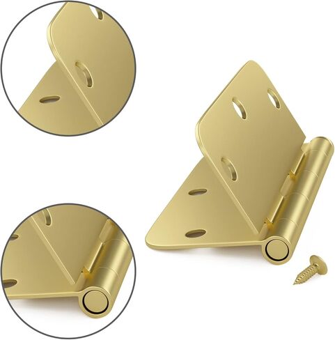Haidms 24 Pack Matte Black Door Hinges 3.5 Inch x 3.5 Inch Interior Door Hinges Black Doors Hinges Black Finish with 1/4" Radius Corners in Saudi Arabia