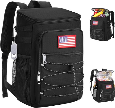 Cooler Backpack, Backpack Coolers Insulated Leak Proof, Large Capacity Waterproof Cooler Bag, Portable Lightweight Beach Travel Camping Lunch Backpack for Men and Women in Kuwait