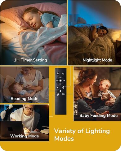 مصباح أرضية زاوية LED من EDISHINE لغرفة المعيشة، مصباح قراءة طويل القامة 65 بوصة مع جهاز تحكم عن بعد، إضاءة عمود خافتة بسيطة لغرفة النوم والمكتب وغرفة الأطفال، لمبة 9 وات متضمنة، 2700K-6000K (ذهبي) in Kuwait