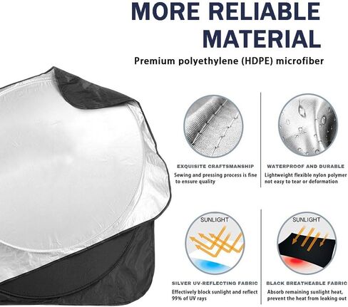 Foldable Sunshade Compatible with Charger Challenger Durango Ram Models Avenger Dodge Charger Sun Shade for Windshield Dodge Challenger Sun Shade Car Windshield Sun Shade Keeps Your Vehicle Cool in Kuwait