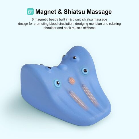 Neck and Shoulder Relaxer, Neck Stretcher with Magnetic Therapy, Cervical Traction Device for TMJ Pain Relief and Muscle Relax, Cervical Spine Alignment Chiropractic Pillow in Saudi Arabia