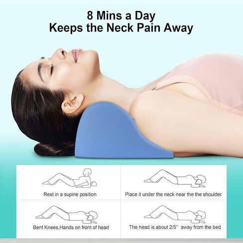 Neck and Shoulder Relaxer, Neck Stretcher with Magnetic Therapy, Cervical Traction Device for TMJ Pain Relief and Muscle Relax, Cervical Spine Alignment Chiropractic Pillow in Saudi Arabia