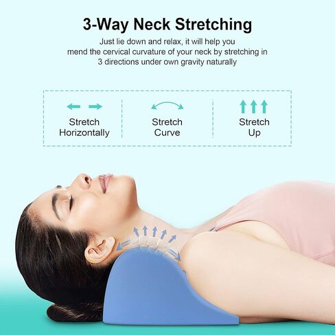 Neck and Shoulder Relaxer, Neck Stretcher with Magnetic Therapy, Cervical Traction Device for TMJ Pain Relief and Muscle Relax, Cervical Spine Alignment Chiropractic Pillow in Saudi Arabia