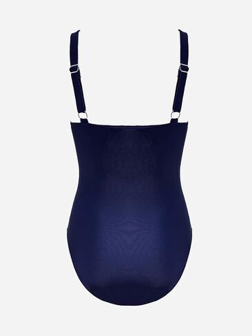 CUPSHE Women's One Piece Swimsuit Bathing Suit Scoop Neck Adjustable Straps Ruched Tummy Control Swimwear in Saudi Arabia