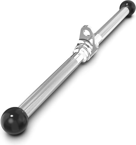 Synergee Straight Bar Cable Attachment. Universal Attachment for Cable Machines. Pull Down/Press Down Bar Accessory. Available Sizes 12", 14", 18" and 20". Optional Rubber Grip. in Saudi Arabia