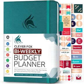 Clever Fox Bi Weekly Budget Planner – Undated Financial Organizer Book – Expense Tracker, Budgeting & Bill Notebook, A5 (Lavender)