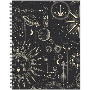 Willow Creek Press Celestial Academic July 2024 - June 2025 Softcover Spiral-Bound Weekly Planner (6.5" x 8.5")