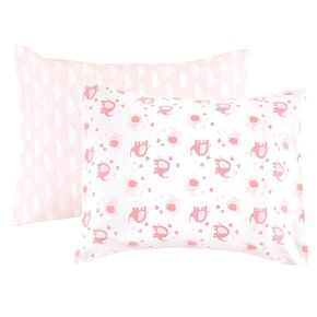 Luvable Friends Unisex Baby Envelope Toddler Pillow Cases, Girl Basic Elephant, One Size