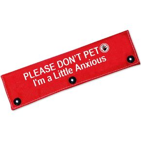 Please Don't Pet I'm a Little Anxious Red Dog Leash Sleeve Wrap Dog Walking Accessory - Pet Birthday Gift - Gift for Dog Owner and Lover